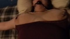 Amateur Tied Up And Gagged Bbw Gets Toyed And Smashed With Sticky Facial