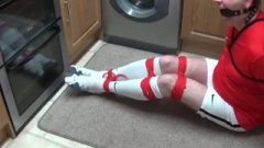 Kitchen Captive Part 1 Of 2. Bound And Gagged Tight And Struggling