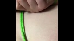 Tied Up Teen Takes A Finger Fuck