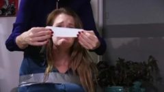 Mouth Stuffed Ashley Cleave And Tape Gagged In Lezdom