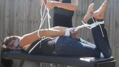 Duct Taped Roped Up Choked Outdoor